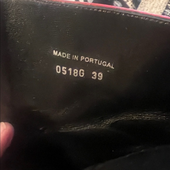 DORA TEYMUR red Leather square toed boots. Size 39. - Picture 6 of 8